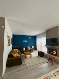 Posezení v ubytování Villa in Brezovica