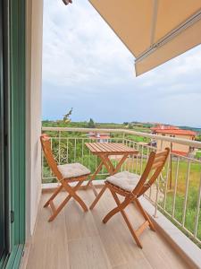 Balkón nebo terasa v ubytování Sunrise Rooms