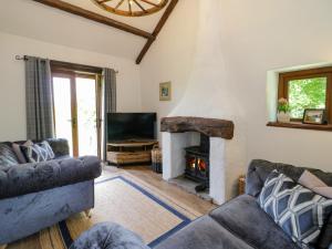 TV a/nebo společenská místnost v ubytování Siabod View