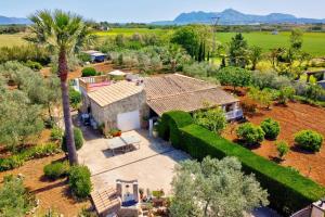 an aerial view of a house with a palm tree at Villa Martin by Villa Plus in El Port