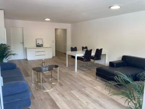 Η κουζίνα ή μικρή κουζίνα στο Geräumiges Apartment mit Weitblick 1-6 Personen