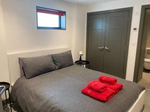 Ένα ή περισσότερα κρεβάτια σε δωμάτιο στο 2 The View apartments Ilfracombe - Seafront, Parking, Lift, EV