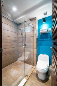 Koupelna v ubytování Sophia Hotel