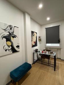 TV a/nebo společenská místnost v ubytování Bed & Breakfast Piazza Duomo