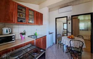 Η κουζίνα ή μικρή κουζίνα στο Nice Apartment In Medulin With Wifi