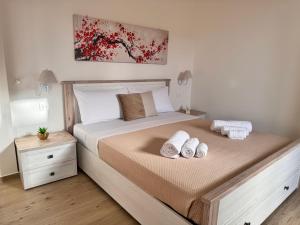 Postel nebo postele na pokoji v ubytování D'amari:[Pozzallo 250 metri dal mare] Suite U'Suli