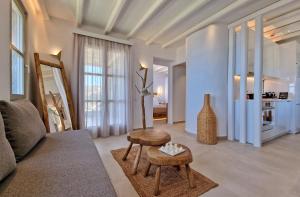 Posezení v ubytování AGADA Folegandros Suites & Villas + 37 fotografií