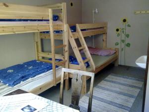 Postel nebo postele na pokoji v ubytování STF Långasjö Vandrarhem