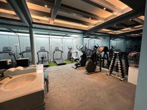 Fitness centrum a/nebo fitness zařízení v ubytování 墾丁101民宿