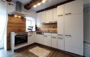 Kuchyň nebo kuchyňský kout v ubytování Ferienwohnung Mit Weitblick + 16 fotografií
