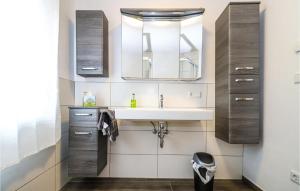 Kuchyň nebo kuchyňský kout v ubytování Ferienwohnung Mit Weitblick