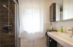 Koupelna v ubytování Ferienwohnung Mit Weitblick