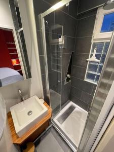 Salle de bains dans l'établissement Cocon chaleureux & charmant - Nation