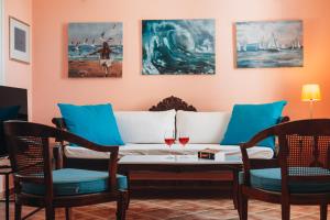 Posezení v ubytování Villa Il Paradiso Andros