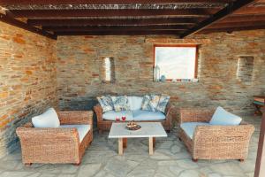 Posezení v ubytování Villa Il Paradiso Andros