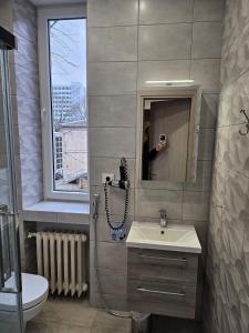 Ένα μπάνιο στο Kauno Apartamentai su balkonu