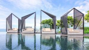 A piscina localizada em Edge芭提雅豪华公寓 单卧室套房 海滩商场步行几分钟 ou nos arredores