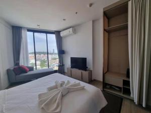 Cama ou camas em um quarto em Edge芭提雅豪华公寓 单卧室套房 海滩商场步行几分钟