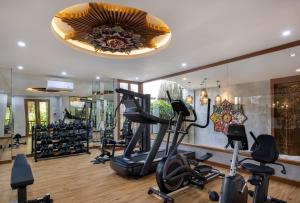 Fitness centrum a/nebo fitness zařízení v ubytování The Alena Resort a Pramana Experience
