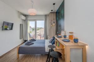 Televízia a/alebo spoločenská miestnosť v ubytovaní Trogir Downtown Apartments