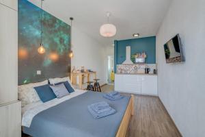 Televízia a/alebo spoločenská miestnosť v ubytovaní Trogir Downtown Apartments