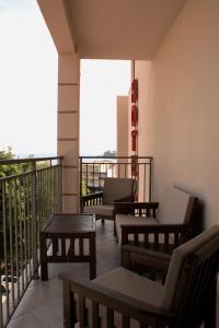 Balkón nebo terasa v ubytování Hotel Petrovac