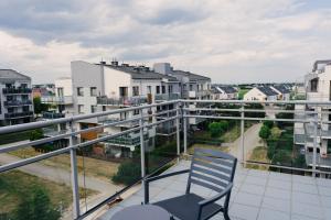 En balkon eller terrasse på Apartament Morski
