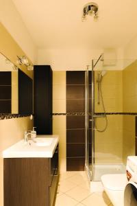 Et badeværelse på Apartament Morski