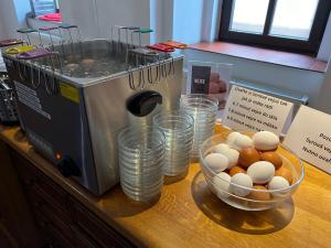 Možnosti snídaně pro hosty v ubytování Hotel Praha