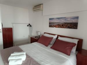 Postel nebo postele na pokoji v ubytování Zemun Central