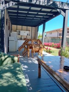 Balkón nebo terasa v ubytování Casa Rustica