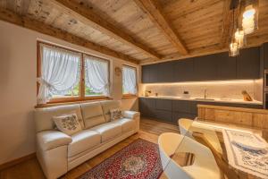 Posezení v ubytování Incantevole appar chalet nuovo