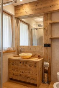 Koupelna v ubytování Incantevole appar chalet nuovo