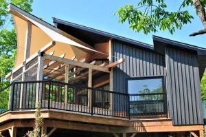 a rendering of a house with a deck at Pine Brae Eco-Resort in Perth