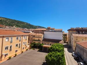 an aerial view of a city with buildings at casapaceebene in San Giovanni Rotondo