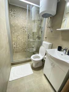 A bathroom at Light house