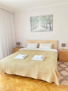 A bed or beds in a room at Light house