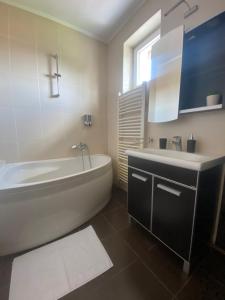 A bathroom at Light house