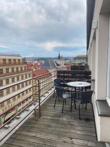 En balkong eller terrasse på Apartmán Kaiser