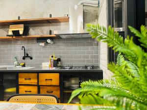 Dapur atau dapur kecil di 西晒旅宿墾丁包棟
