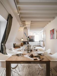 Χώρος καθιστικού στο Appartementen Domburg