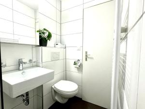 Studio mit See- und Bergblick的一间浴室