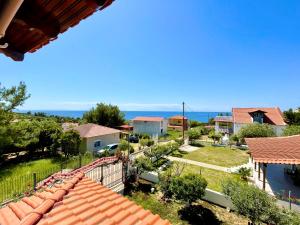 a view from the roof of a house at Elia - Seaside Home in Nea Potidaea +13 photos