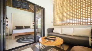 Posezení v ubytování LA QUEBRADA ECO LODGE Hotel Boutique