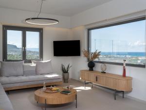 TV a/nebo společenská místnost v ubytování Terra Della Salvia in Crete