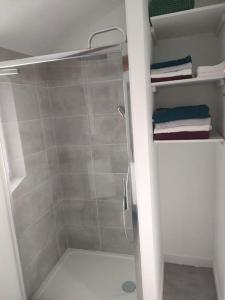 Koupelna v ubytování La petite maison