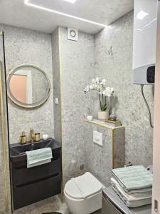 Koupelna v ubytování Apartman Beach Makarska