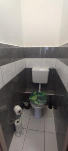 Koupelna v ubytování Grey Deluxe Apartman Kaposvár