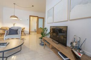 TV a/nebo společenská místnost v ubytování Apartamento Amelia Campello