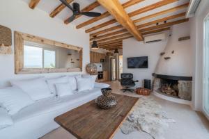Μια τηλεόραση ή/και κέντρο ψυχαγωγίας στο Nomade Villa 4 BD in Psarou